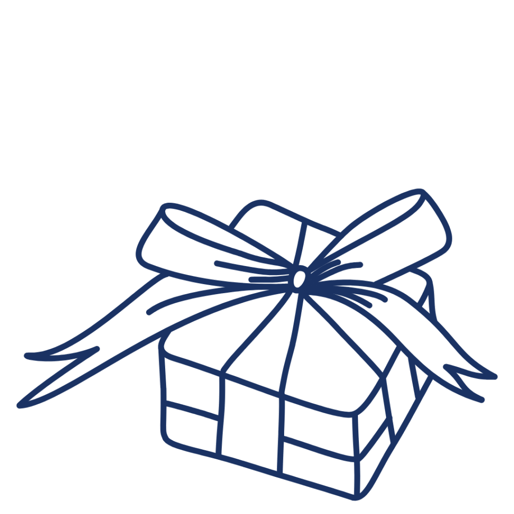 regalo azul